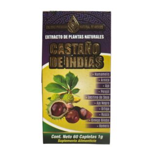 Castaño de Indias / caplets / 60 caplets 1g / Linea Premium